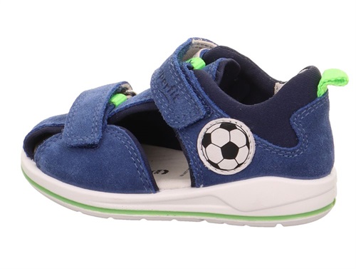 Superfit Boomerang Sandal Blå Med Fodbold - Str. 27