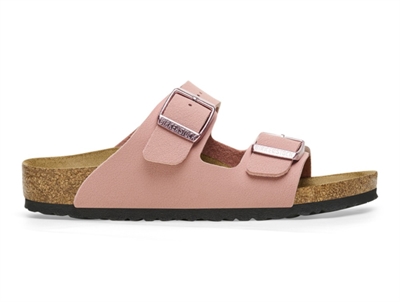 birkenstock arizona kids sandal i pink clay birko flor smal bredde