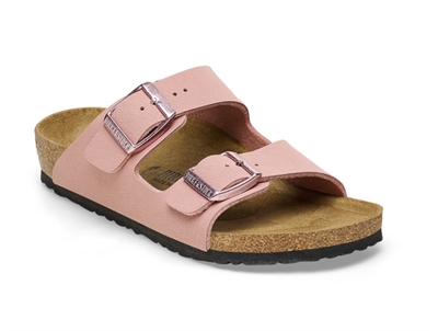 birkenstock arizona kids sandal i pink clay birko flor smal bredde