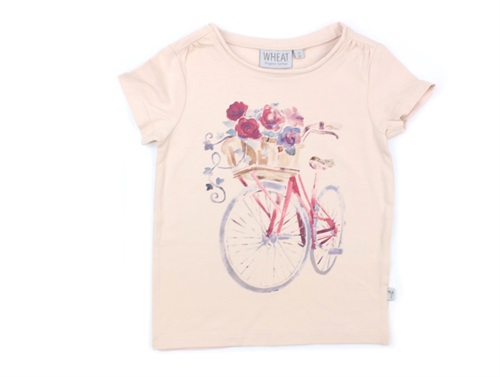 Wheat t-shirt flower bike