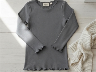 Wheat autumn sky t-shirt Reese rib lace