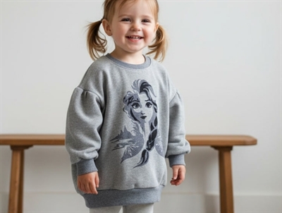 Wheat sweatshirt Frozen Elsa melange grey
