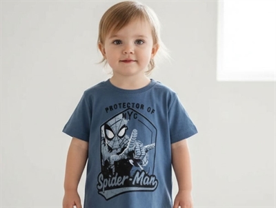 Wheat t-shirt Spiderman indigo
