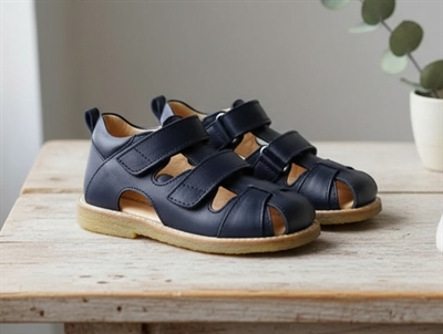 Angulus navy sandal