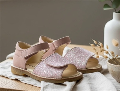 Angulus rosa sandal glitter