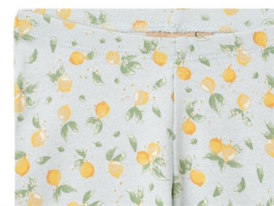 Wheat Jules leggings i summer blue med citronprint detalje