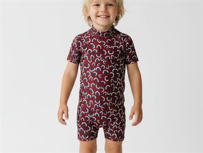 Soft Gallery badedragt Rey russet brown aop coral