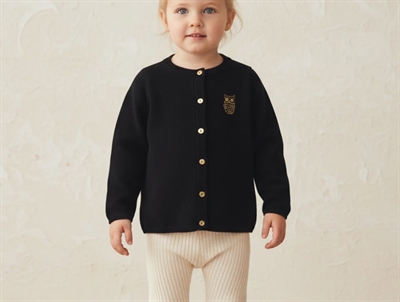Soft Gallery cardigan Carrie owl jet black