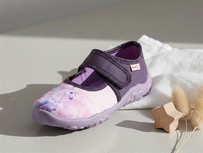 Superfit BONNY hjemmesko lilla tekstil med enhjørningemotiv