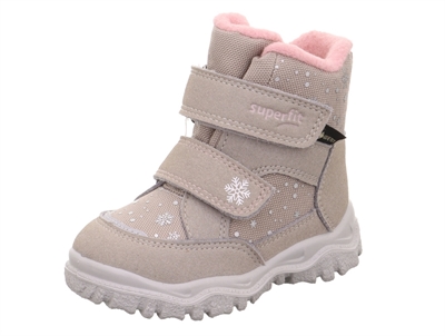 Superfit Husky1 vinterstøvle beige rosa med GORE-TEX