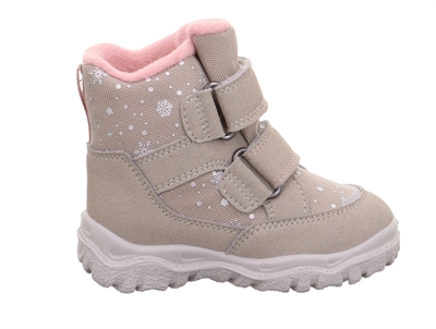 Superfit Husky1 vinterstøvle beige rosa med GORE-TEX