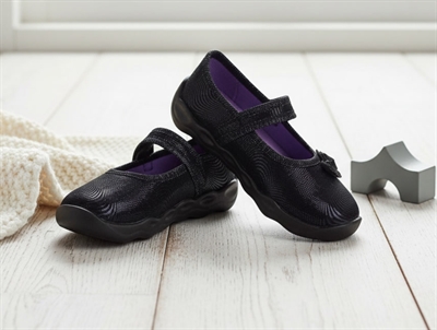 Superfit schwarz hjemmesko/ballerina Bubble