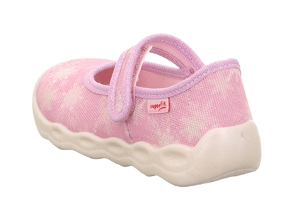 Superfit Bubble hjemmesko rosa med velcro