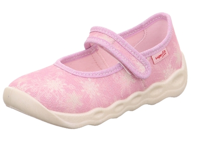 Superfit Bubble hjemmesko rosa med velcro