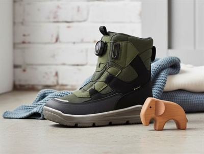 Superfit schwarz/grün vinterstøvle Mars med GORE-TEX