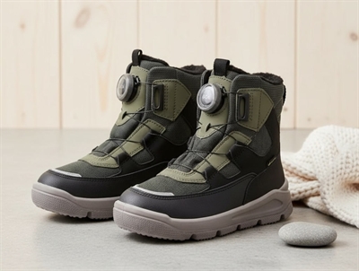 Superfit Mars vinterstøvle grøn/sort med BOA lukning og GORE-TEX