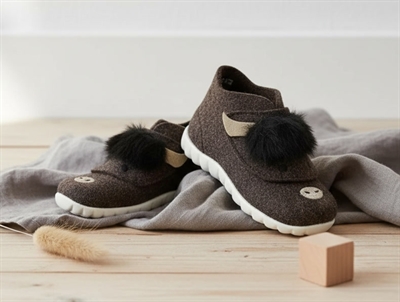 Superfit braun hjemmesko Happy uldfilt med moskusokse