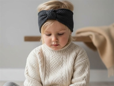 MP Oslo pandebånd dark grey melange uld/fleece