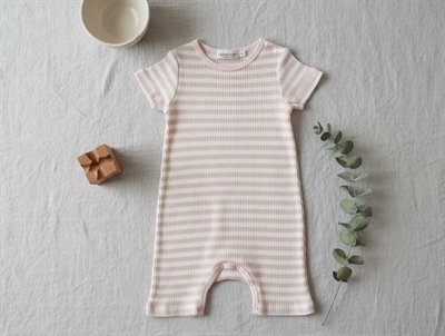 MarMar rose/offwhite heldragt Rompy stripes