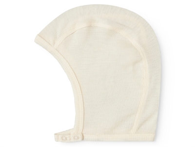 MarMar Copenhagen hoody hjelm i natural uld rib set fra siden