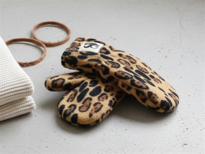 Mini Rodini beige leopard luffer fleece