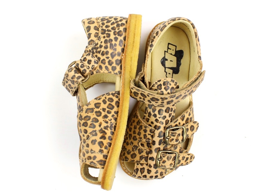 RAP sandal leopard med spænder Fra