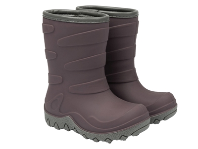 Mikk-Line termostøvle i gråbrun nuance set forfra