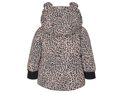 MarMar jakke leopard print med hætte og ører set bagfra