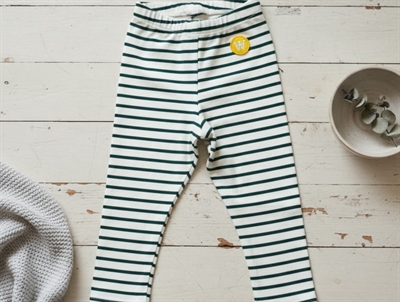 Wood Wood leggings Ira offwhite/faded green stripes