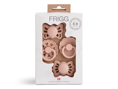 FRIGG Babys første sut 4-pak floral heart blush