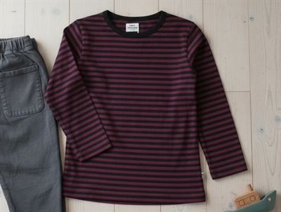 Mads Nørgaard t-shirt/bluse Tobino black/sassafras