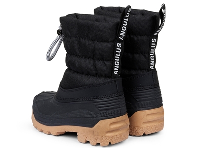 Angulus sort termo snestøvle med uldfoer