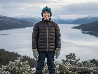 Wood Wood black coffee padded overgangsjakke Tris