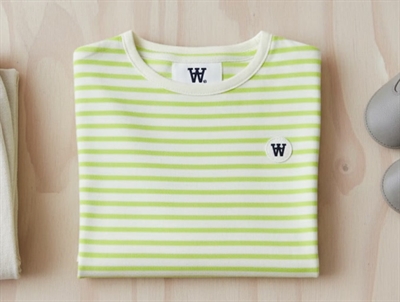 Wood Wood bluse Kim offwhite/green stripes
