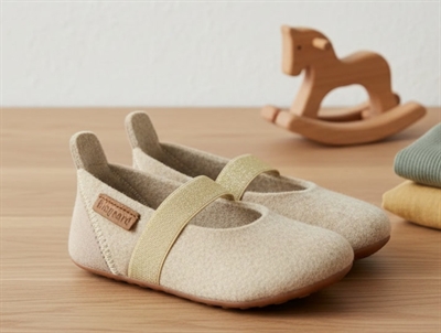 Bisgaard hjemmesko nougat med elastik