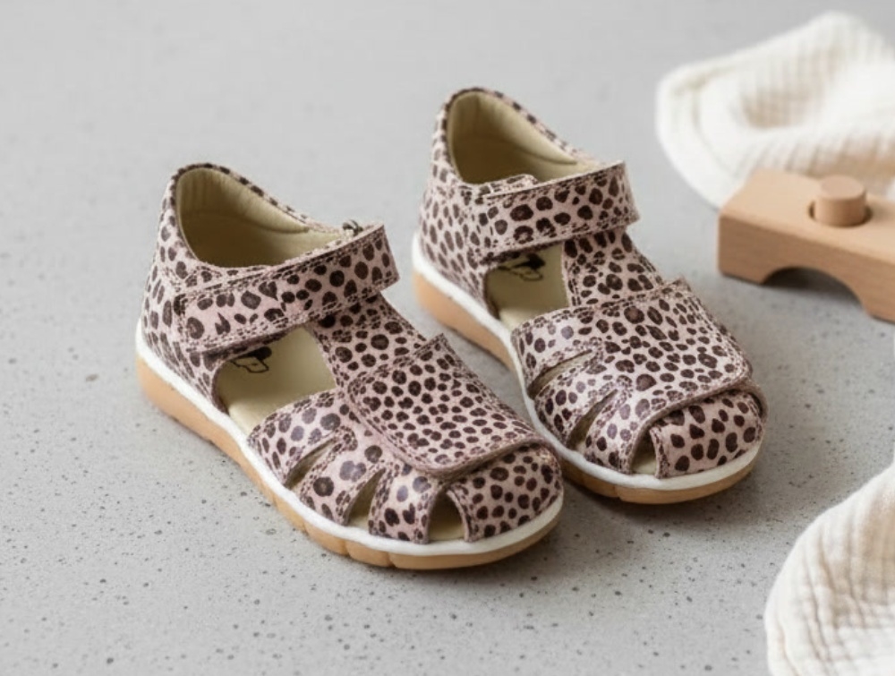 Arauto Rap Sandal Nude Leo Med Velcro - Str. 27