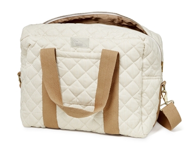 Cam Cam Copenhagen pusletaske klassisk striber camel
