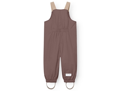 Mini A Ture vinterovertræksbukser i peppercorn plum set bagfra