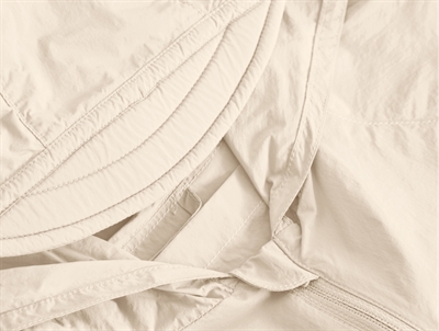 Mini A Ture Matasla uv overgangsjakke i papyrus white med let haette