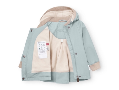 Mini A Ture Matwiami overgangsjakke i cloud blue med fleecefor