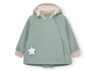 Mini A Ture Matwiami overgangsjakke i granite green set forfra