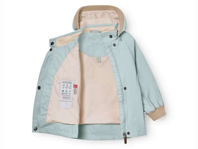 Mini A Ture Matwai overgangsjakke i cloud blue med let for