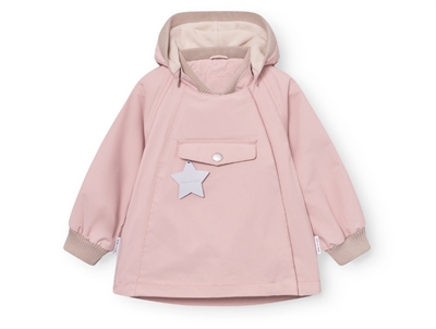 Mini A Ture Matwai fleecejakke i rose smoke set forfra