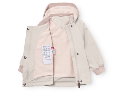 Mini A Ture Matwai fleecejakke i sandshell med fleecefor