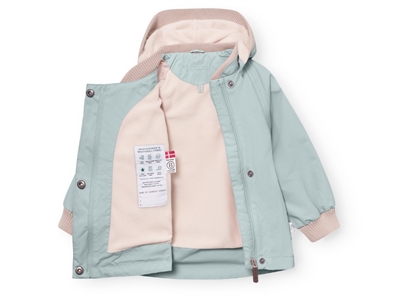 Mini A Ture Matwai overgangsjakke i cloud blue med fleecefor