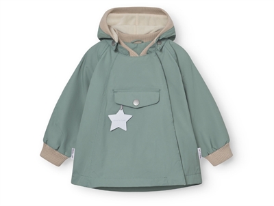 Mini A Ture Matwai overgangsjakke i granite green set forfra