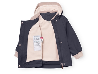 Mini A Ture Matwai overgangsjakke i ombre blue med fleecefor