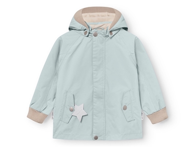 Mini A Ture Matwally overgangsjakke i cloud blue set forfra