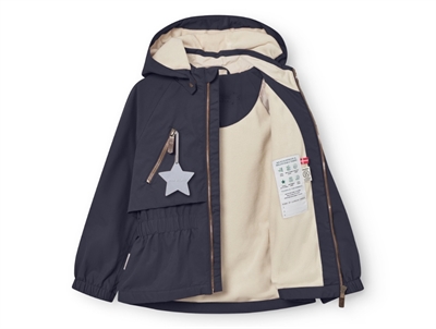 Mini A Ture Matalgea overgangsjakke i ombre blue med fleecefor