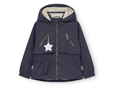 Mini A Ture Matalgea overgangsjakke i ombre blue set forfra